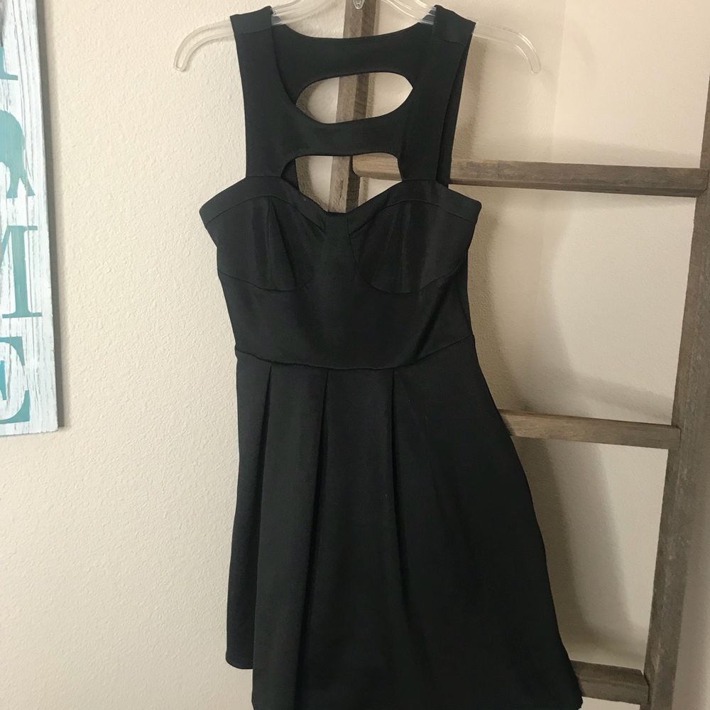 Forever 21 black babydoll dress
